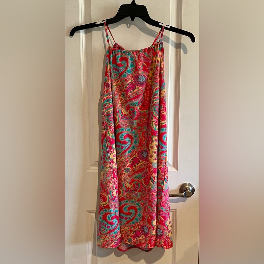 Paisley Print Halter Summer Dress